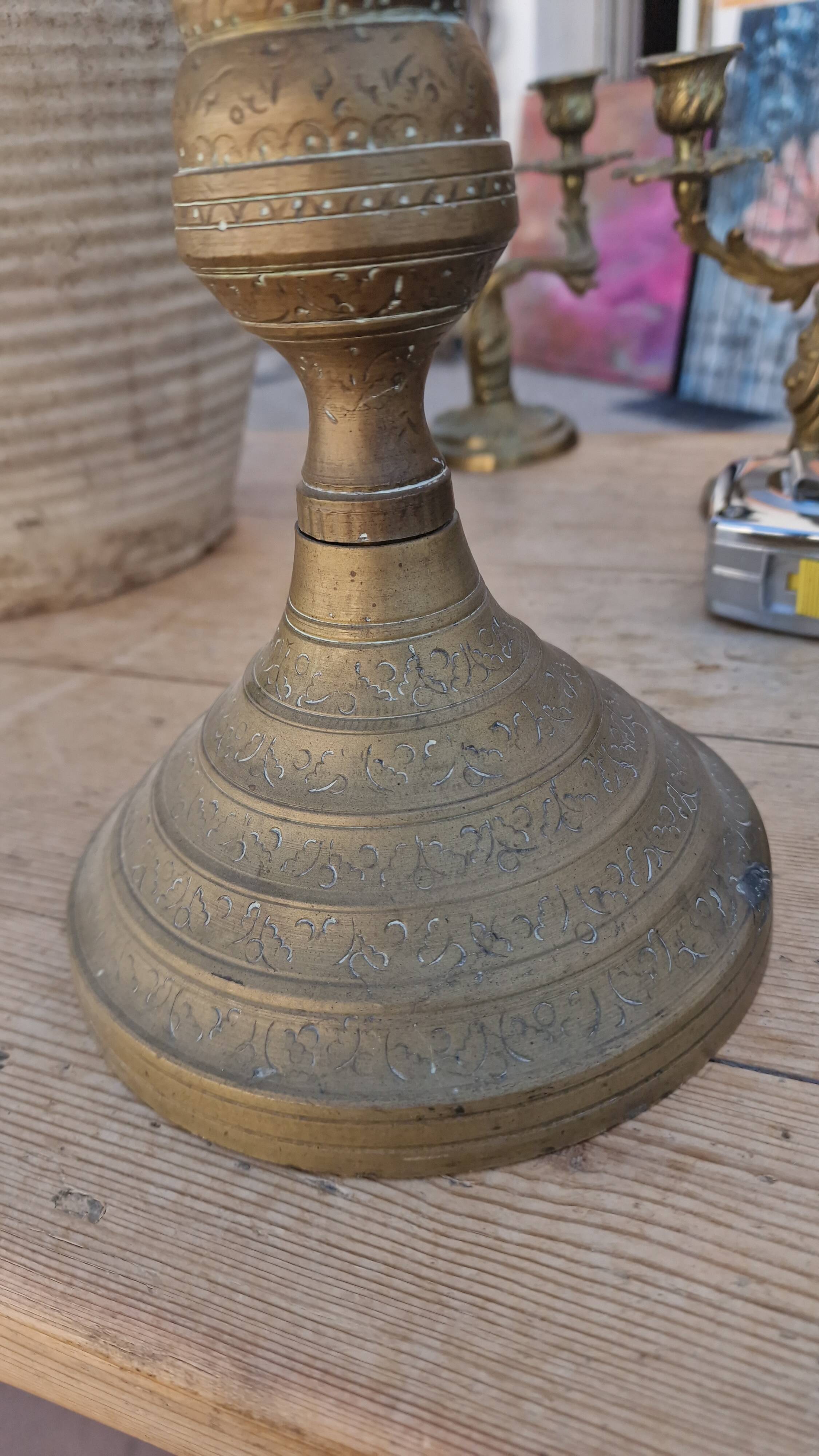 Grand bougeoir en bronze