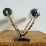 Pair of Mid Century Modern double wall sconce lights