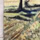 Landscape with poppies, oil on panel, Henry d'Avesnes (1907-1999)