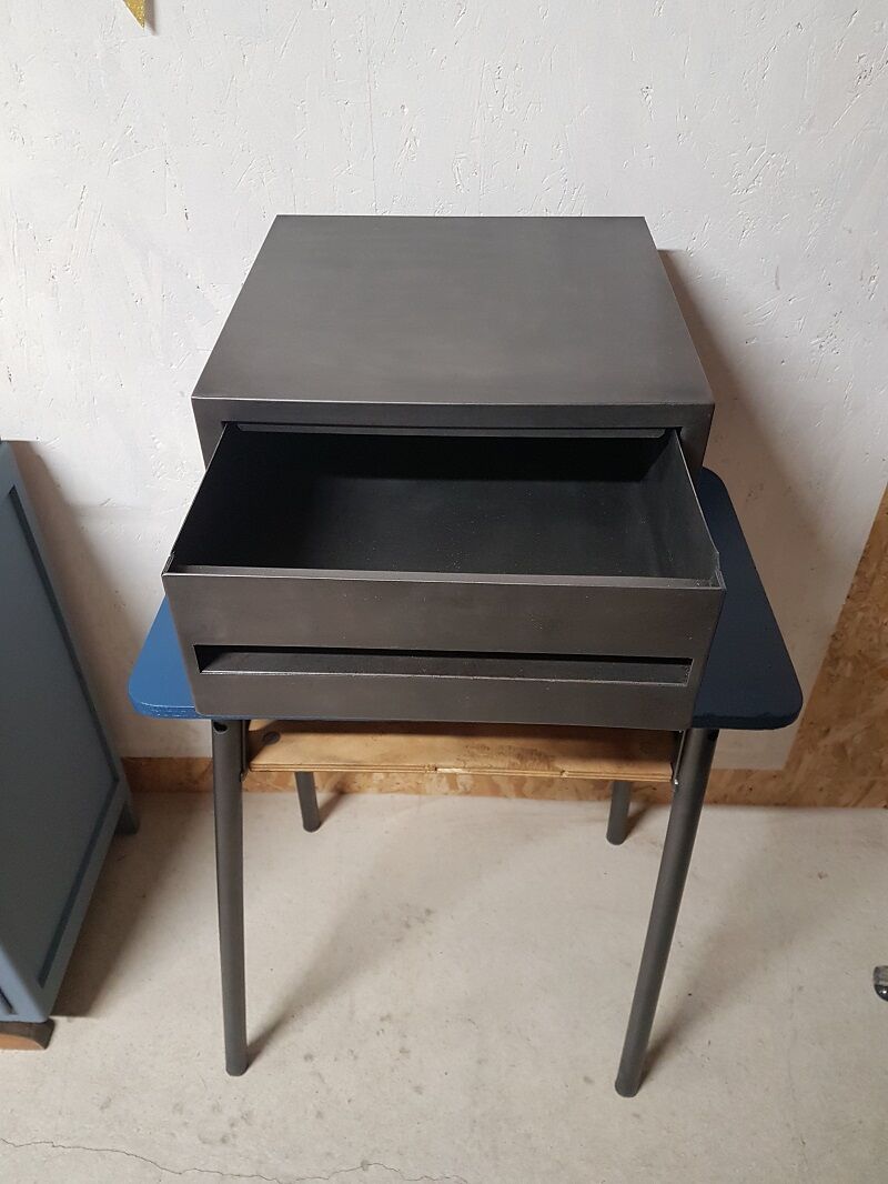 Industrial metal drawer