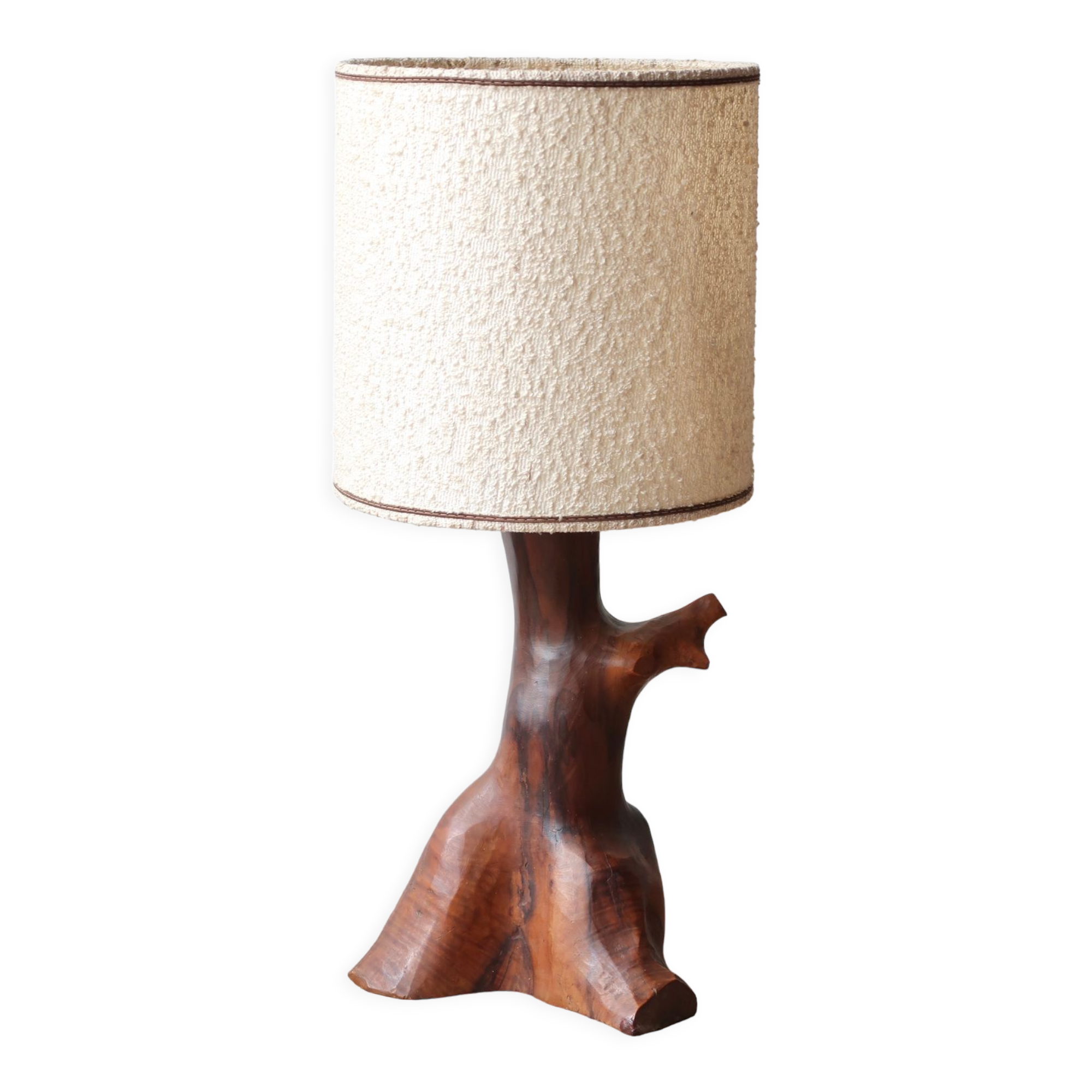 Olive wood monoxide lamp, 50s