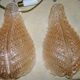 Pair of Murano glass wall lights by Toso & Barovier, 1960