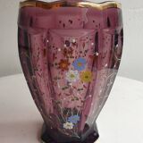 Crystal flower vase early 20th century
