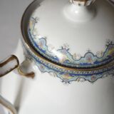 White Limoges porcelain sugar bowl/sugar pot