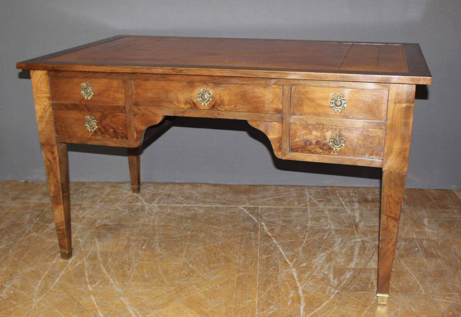 Walnut Restoration Desk 19th Century