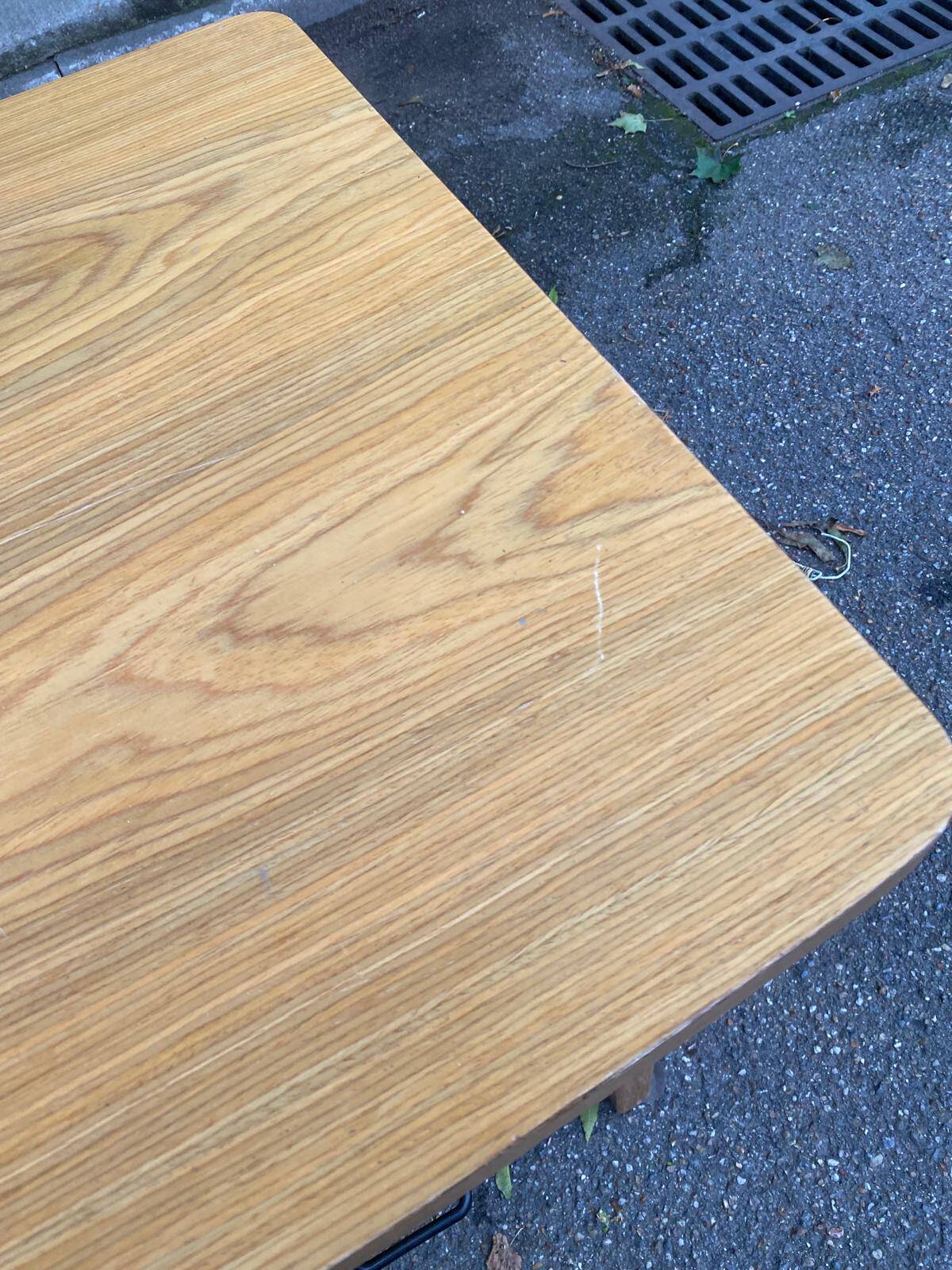 Scandinavian wooden desk from the 1980s with drawers