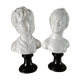 Plaster busts of Theodore Brongniard's children