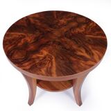 Art deco walnut coffee table