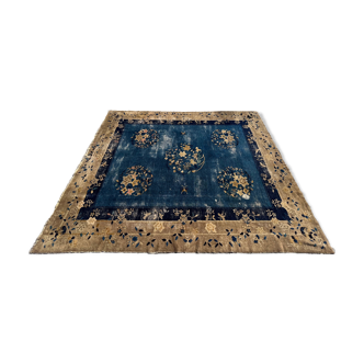 Chinese Art Deco rug from Beijing circa 1900