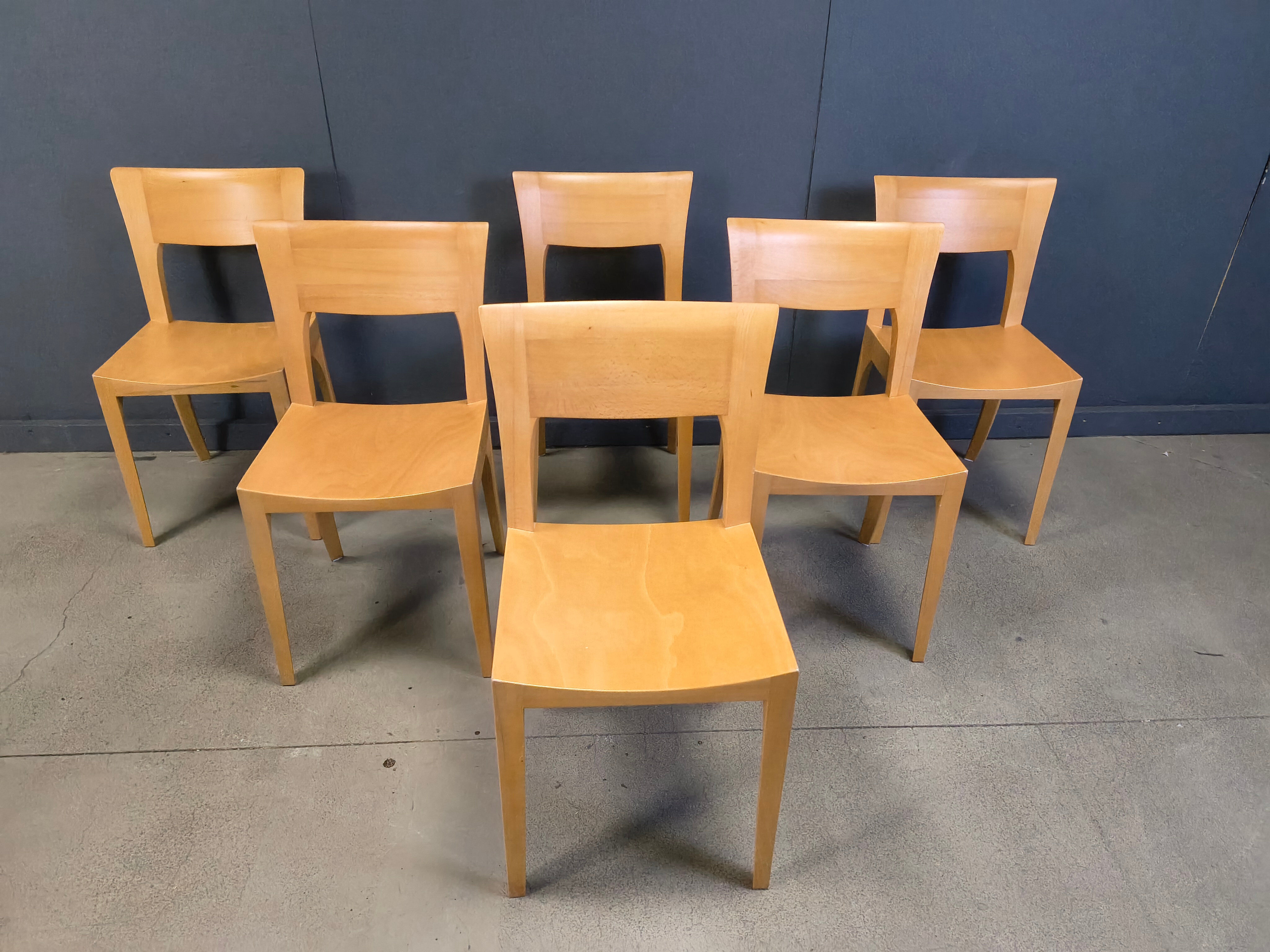 Vintage oak dining chairs, 1980s - Belgium