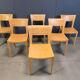Vintage oak dining chairs, 1980s - Belgium