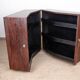 Danish bar cabinet on wheels in rosewood and brass by Jorgen Clausen