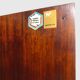 Modernist mahogany wardrobe with smoked mirrors (late 1970s)