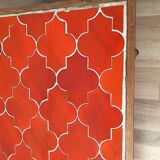 Ceramic and rattan dining table