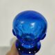 Round Electric Blue Bottle