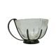 Sucrier moderne du milieu du siècle, en verre, Pologne, années 1960.