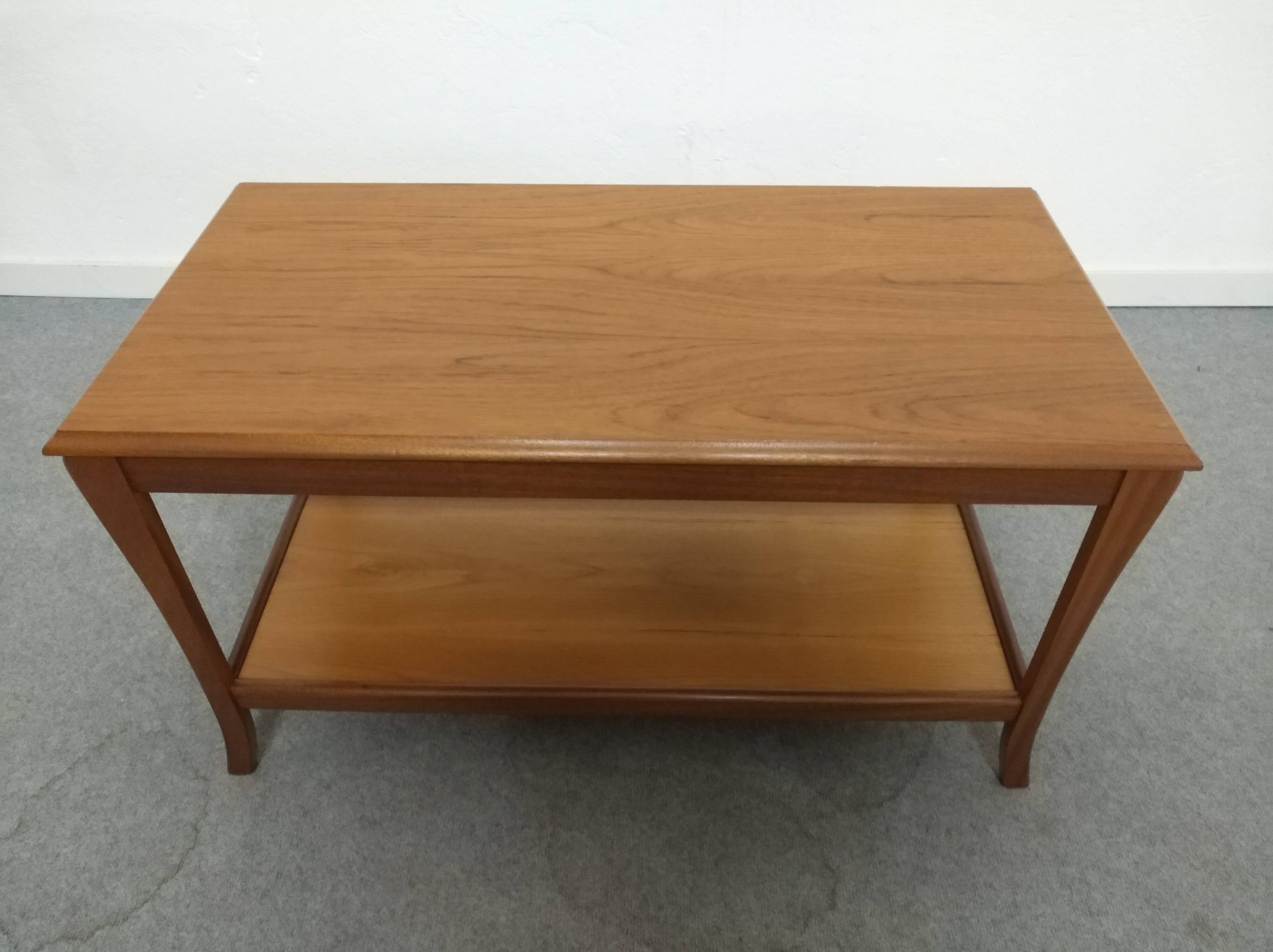 Teak coffee table with vintage extensions