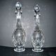 Saint-louis set of 2 antique lasalle cut crystal carafes 1930