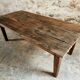 Table basse en châtaignier, France début du XIXe siècle