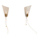 Two small Art Deco wall lights.