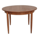 Round extending table, light oak, East Germany, 1960s