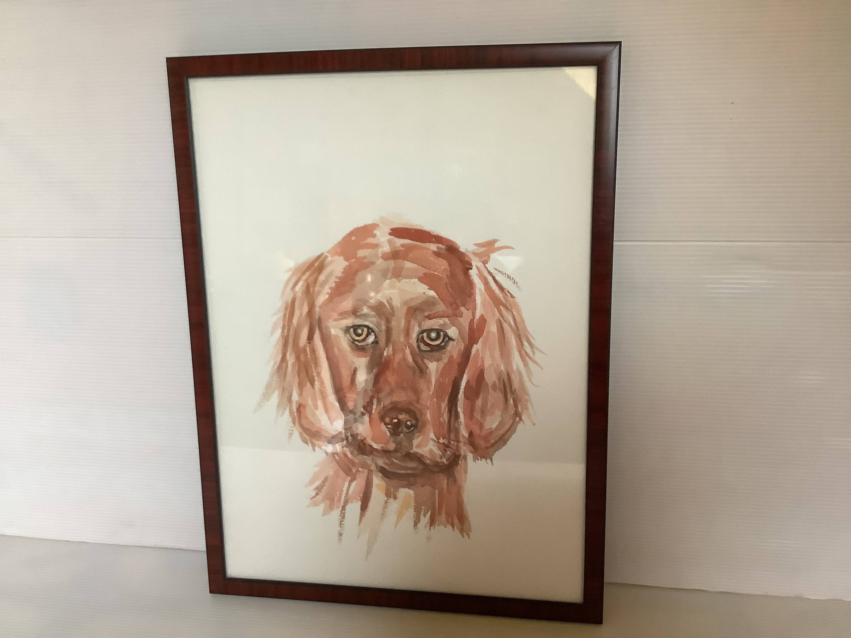 Setter dog watercolor