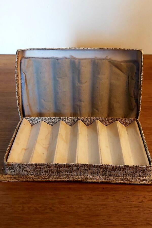 Coffret 6 porte-couteaux cristal daum  1960