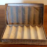 Box 6 crystal knife holders Daum 1960