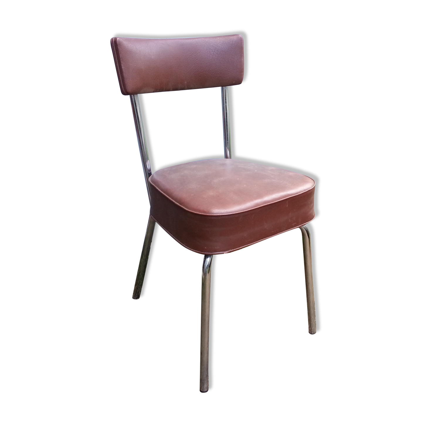 Workshop bordeaux skai 1950 pullman Chair