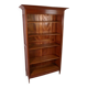 Antique oak open bookcase