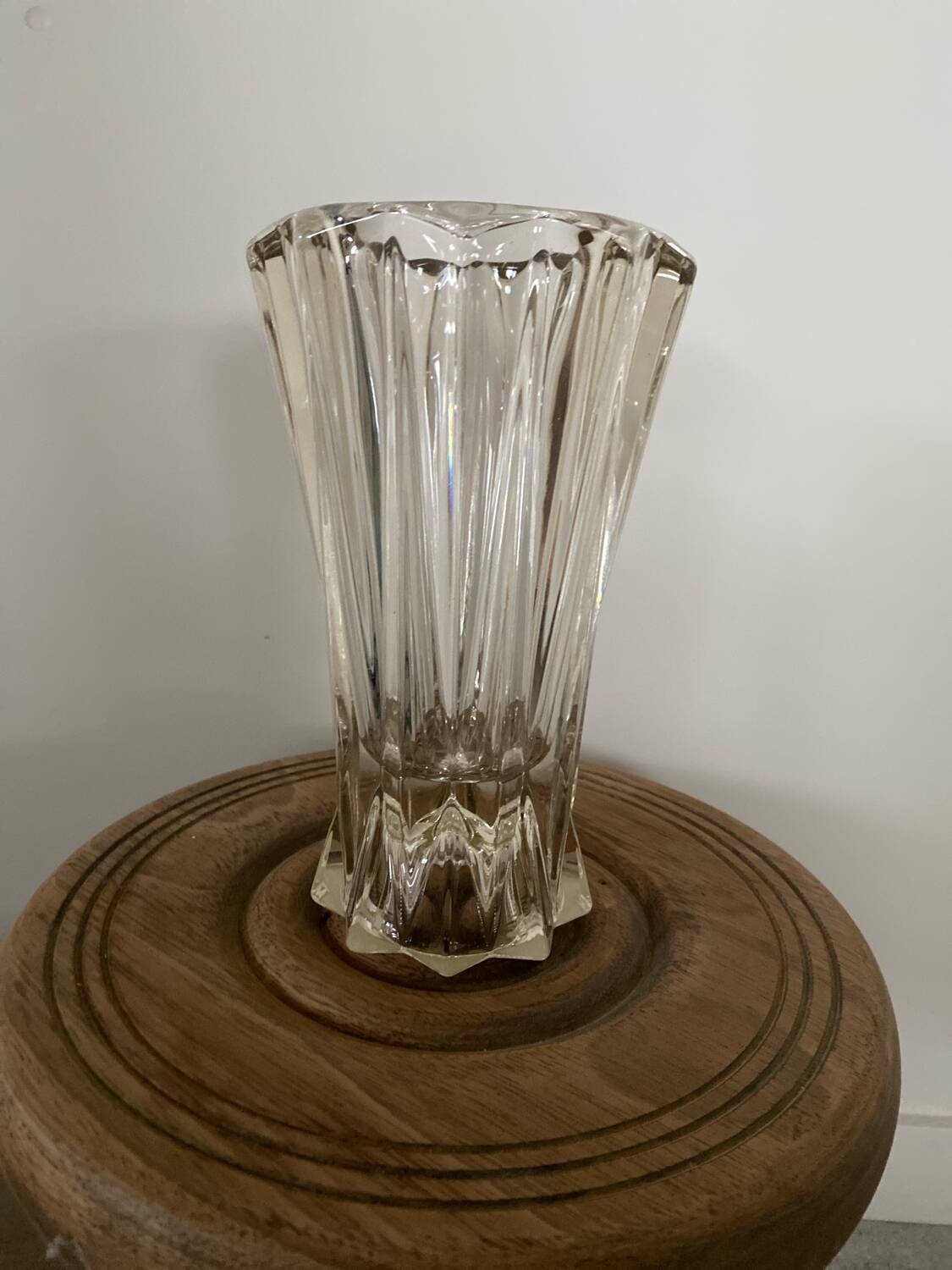 Vase en Verre moule années 50