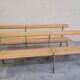 Paire de bancs d'école maternelle enfant fabrication 1950