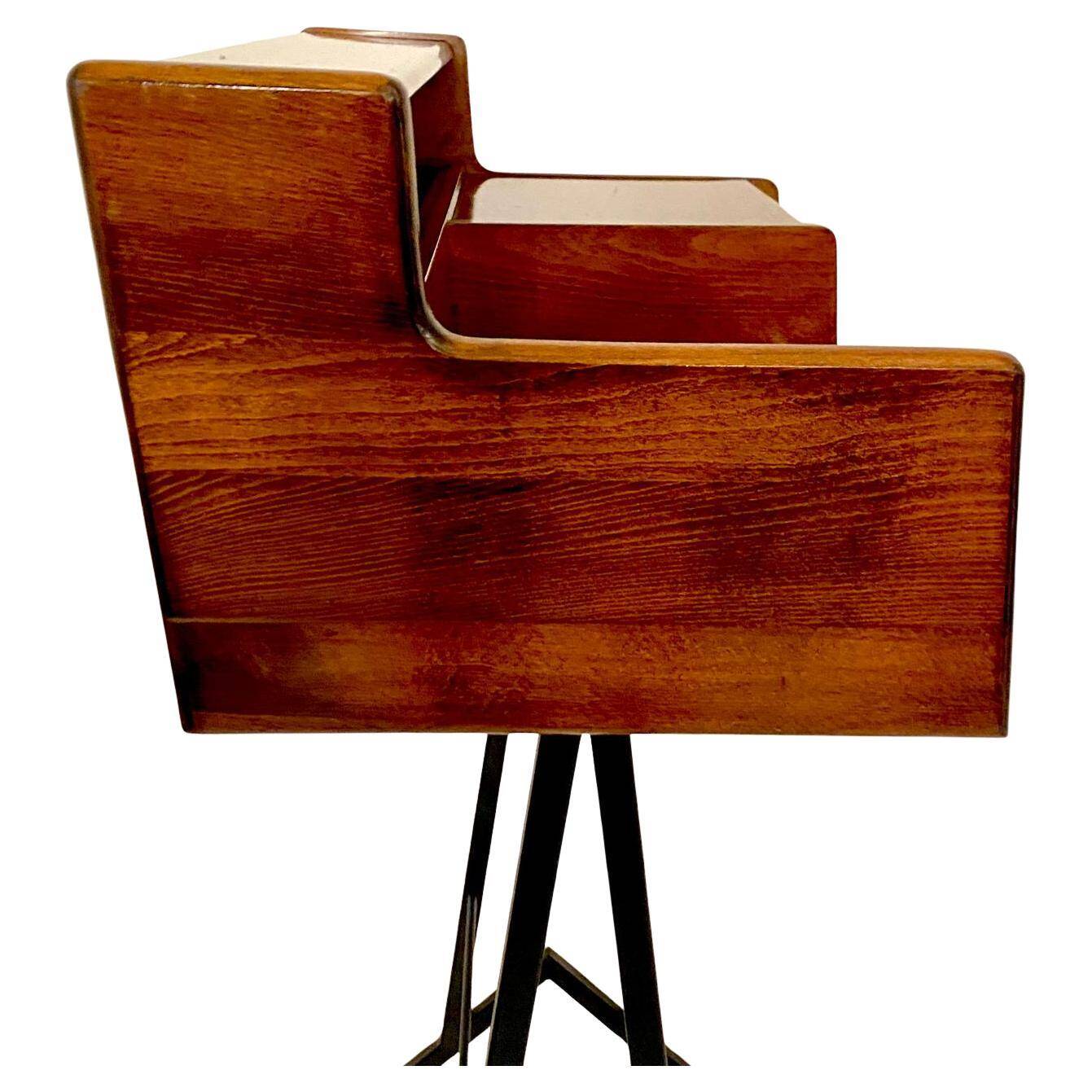 Mid Century Modern Vintage Wood Console Table, FIMSA Italy, 1960s