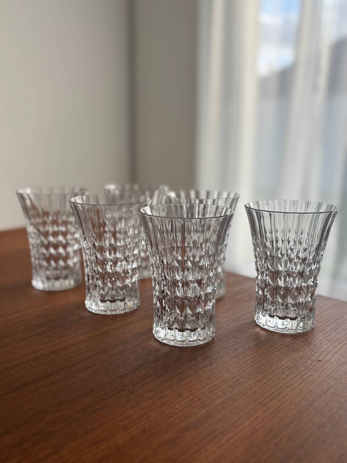 Lot de 6 verres en cristal modèle Éclat – Cristal d’Arques Paris | Ver