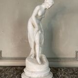 The bather, alabaster sculpture after Falconet.