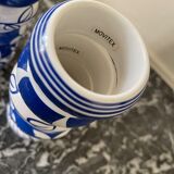 Set of 12 napkin rings in porcelain