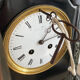 Napoleon III clock in marble and brass nineteenth century