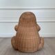 Wicker frog magazine holder by Olivier Cajan