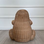 Wicker frog magazine holder by Olivier Cajan
