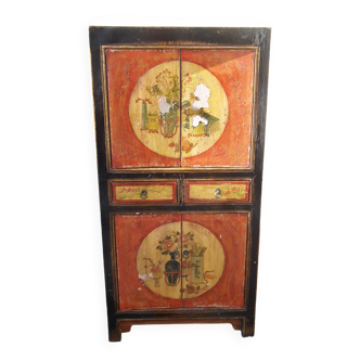 Antique chinese lacquer side cabinet xviii century rare be model