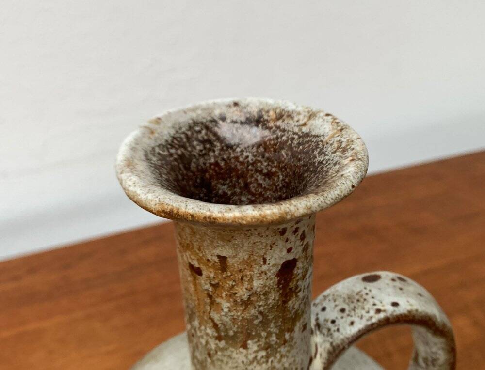 Brutalist Fat Lava Vase in Ceramic by Ruscha, West Germany, 1960s