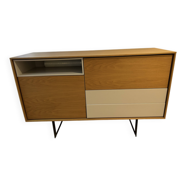 Meuble buffet enfilade 3 portes treku, modèle auka
