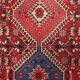 Ancient Asian wool rug, hand-knotted, 79 x 34 in.