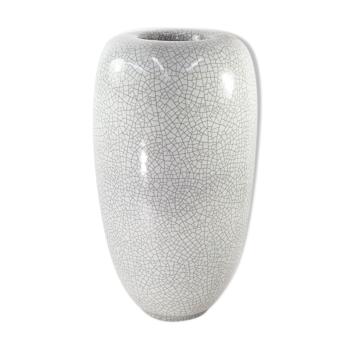 Ceramic floor vase cracked by Karlsruhe Germany, 1950s