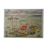 Affiche scolaire Rossignol L'inondation / Estuaire Delta