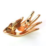 Empty golden pocket "hand" porcelain, 70s