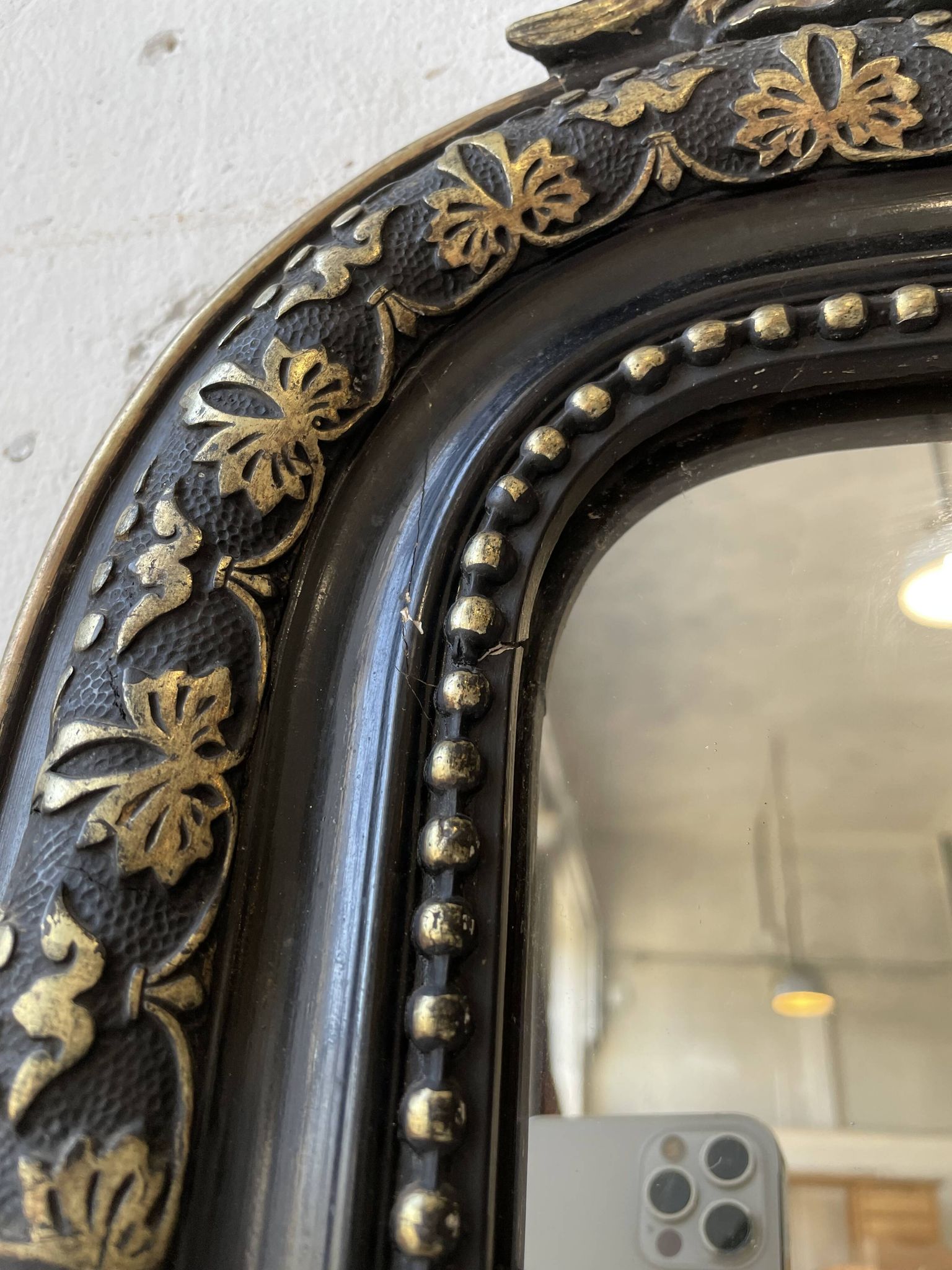 Miroir XXL blanc Louis Philippe 2m