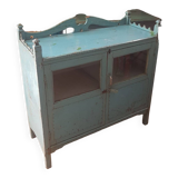 Buffet bas turquoize Teck indien et art déco