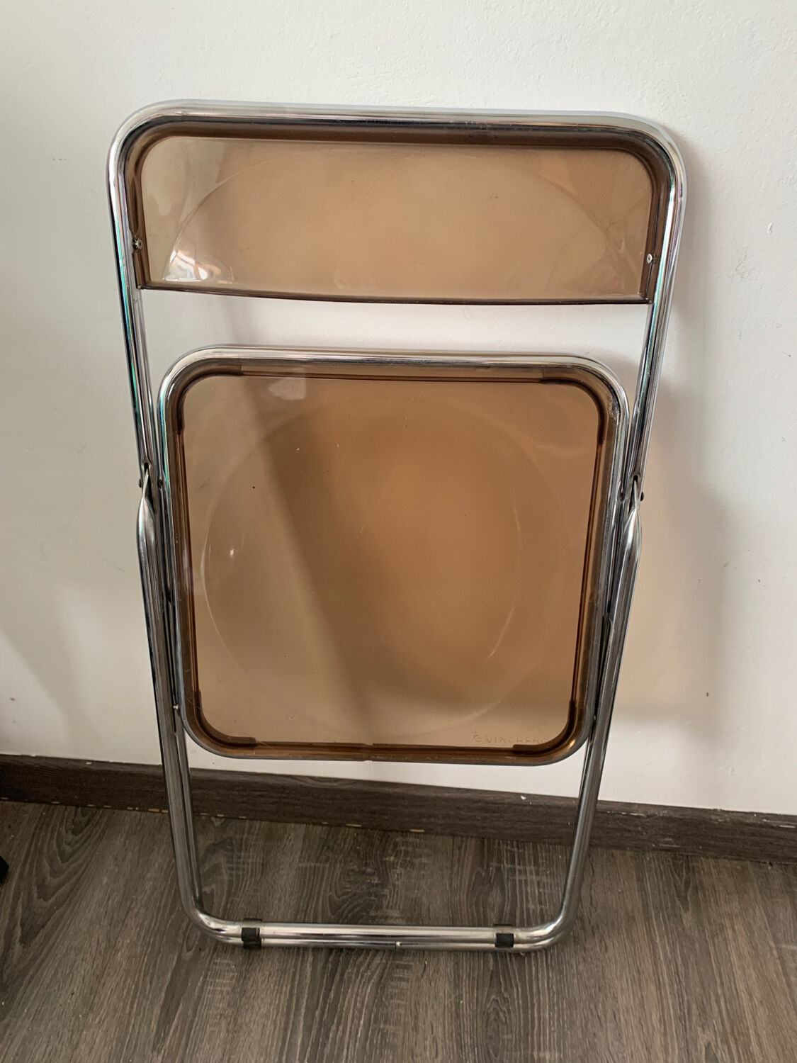 Transparent folding chair