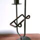 Large brutalist candle holder bottle holder design 60s
